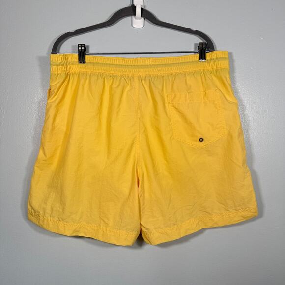 Polo Ralph Lauren Yellow Swim Trunks Men’s L Vintage Mesh Lined Shorts - Picture 2 of 8